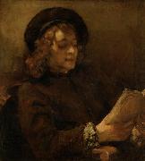 Titus van Rijn, reading Rembrandt